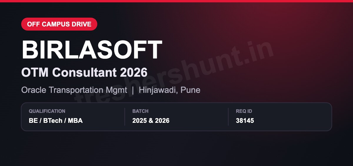 Birlasoft Off Campus Drive 2026 - Birlasoft Off Campus Drive 2026 | BE/BTech or MBA | Pune — Apply Now